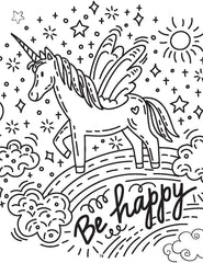 My Unicorn Colouring Book - A Drawing & Activity Book for Kids Ages 2+ (English)