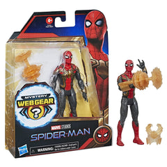 Marvel Spider-Man No Way Home Mystery Web Gear Iron Spider Integrated Suit Action Figure for Kids Ages 4 and Up