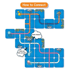 Skillmatics Connectors Think & Link Shark Attack - Family Game for Ages 6+ - FunCorp India