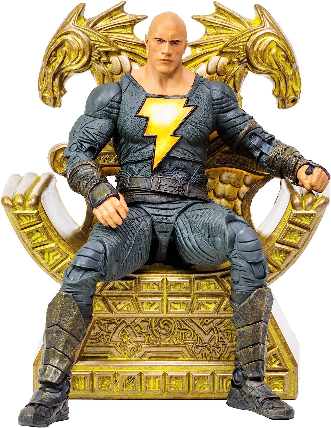 Mcfarlane Toys DC Black Adam Movie - Black Adam Variant 7 Inch Action Figure with Throne