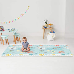Skip Hop Doubleplay Reversible Playgym Little Travllers - Playmats For Ages 0-2 Years