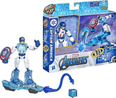 Marvel Avengers Bend and Flex Missions 6-Inch-Scale Captain America Ice Mission Figure with 2-in-1 Accessory for Ages 4 and Up