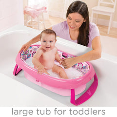 Summer Infant Easystore Comfort Tub Bath Tub Pink - Bath Tub For Ages 0-12 Months