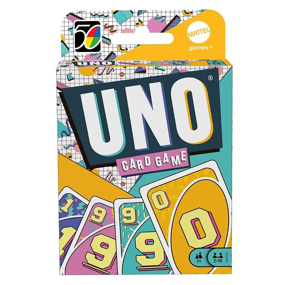 Mattel Games UNO Iconic 1990s Card Game for Ages 7+ - FunCorp India