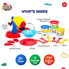 Funskool Fundough Noodle Party Playset for Ages 3 Years and Above