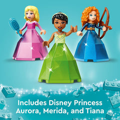 LEGO Disney Princess Aurora, Merida & Tiana’s Enchanted Creations Building Kit For Ages 6+