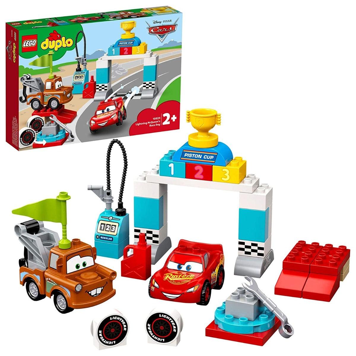 LEGO Duplo Disney Cars Lightning McQueen's Race Day Building Kit