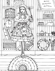 Dreamland Victorian Fashion Colouring Book - A Drawing Painting & Colouring Book For Adults (English)