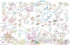 Dreamland Pop-Out Under the Ocean With 3D Models Colouring Stickers - An Interactive & Activity Book For Kids (English)