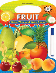 Dreamland Write and Wipe Book - Fruit - An Early Learning Book For Kids (English)