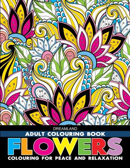 Dreamland Flowers Colouring Book - A Drawing Painting & Colouring Book For Kids (English)