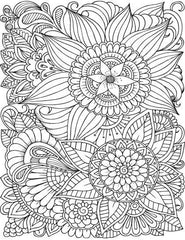 Dreamland Flowers Colouring Book - A Drawing Painting & Colouring Book For Kids (English)