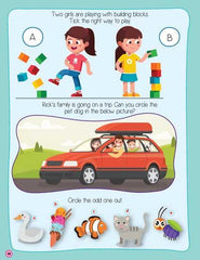 Dreamland Brain Games 1 - An Interactive & Activity Book For Kids (English)