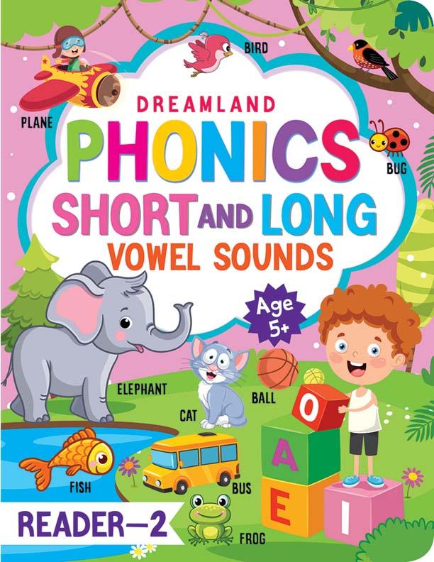 Dreamland Phonics Reader 2 - Short and Long Vowel Sounds - An Early Learning Book For Kids (English)