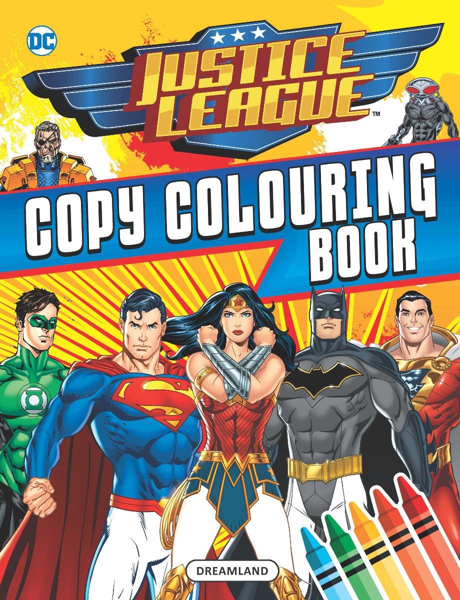 Superhero Giant Coloring Book Assortment ~ 7 Books Featuring Avengers,  Justice League, Batman, Spiderman and More (Includes Stickers)