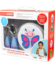 Skip Hop Zoo Table Ready Mealtime Set Butterfly - Weaning Accessory For Ages 0-4 Years
