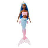 Barbie Dreamtopia Mermaid Doll (Blue Hair) with Pink & Blue Ombre Mermaid Tail and Tiara, Toy for Kids Ages 3 Yrs & Up