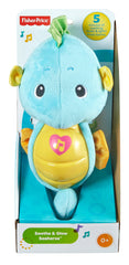 Fisher-Price Soothe & Glow Seahorse - Soothing Toy with Light, Music and Breathing Motion for Infant & Toddlers - FunCorp India
