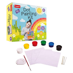 Funskool Handycrafts Dot Painting - Learn The Art of Painting with dots Activity Kit for Ages 5+ - FunCorp India