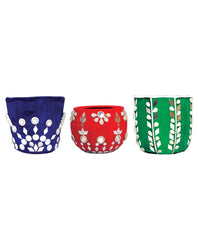 Funskool Handycrafts Mirror and Lippan Art - Pot Decorating kit for Ages 6+ - FunCorp India
