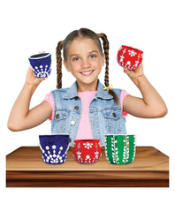 Funskool Handycrafts Mirror and Lippan Art - Pot Decorating kit for Ages 6+ - FunCorp India