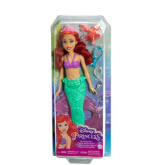 Disney Princess Ariel Mermaid Doll with Sebastian Figure and Accessories Inspired by the Disney Movie for Kids Ages 3+