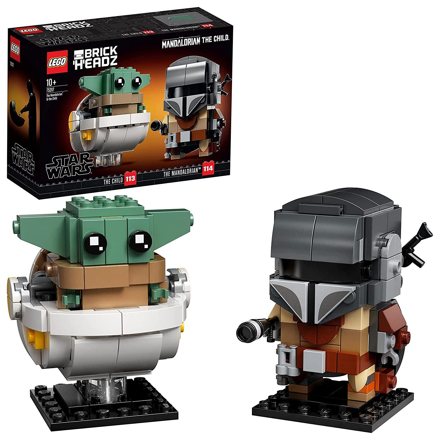 LEGO BrickHeadz Star Wars The Mandalorian & The Child Building Kit for Ages 10+ - FunCorp India