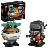 LEGO BrickHeadz Star Wars The Mandalorian & The Child Building Kit for Ages 10+ - FunCorp India