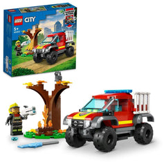 LEGO City 4x4 Fire Engine Rescue Building Kit For Ages 5+