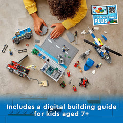 LEGO City Police Chase at The Bank Building Kit for Ages 7+ - FunCorp India