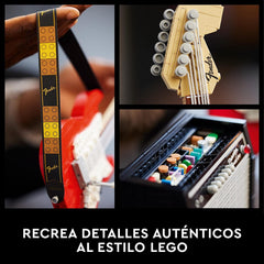 LEGO Ideas Fender Stratocaster Guitar Building Kit for Adults - FunCorp India