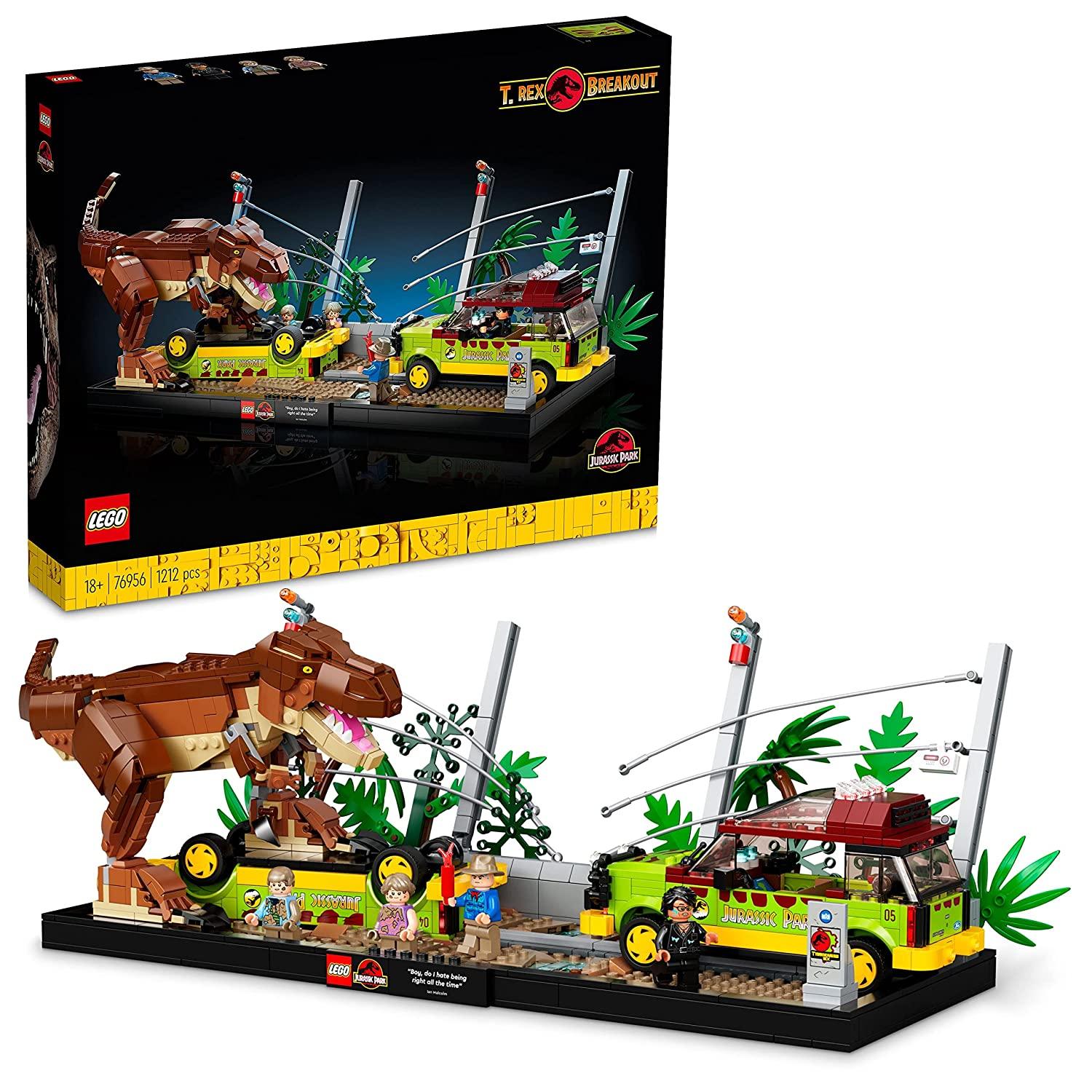 LEGO Jurassic Park T. rex Breakout Building Kit for Ages 16+ - FunCorp India