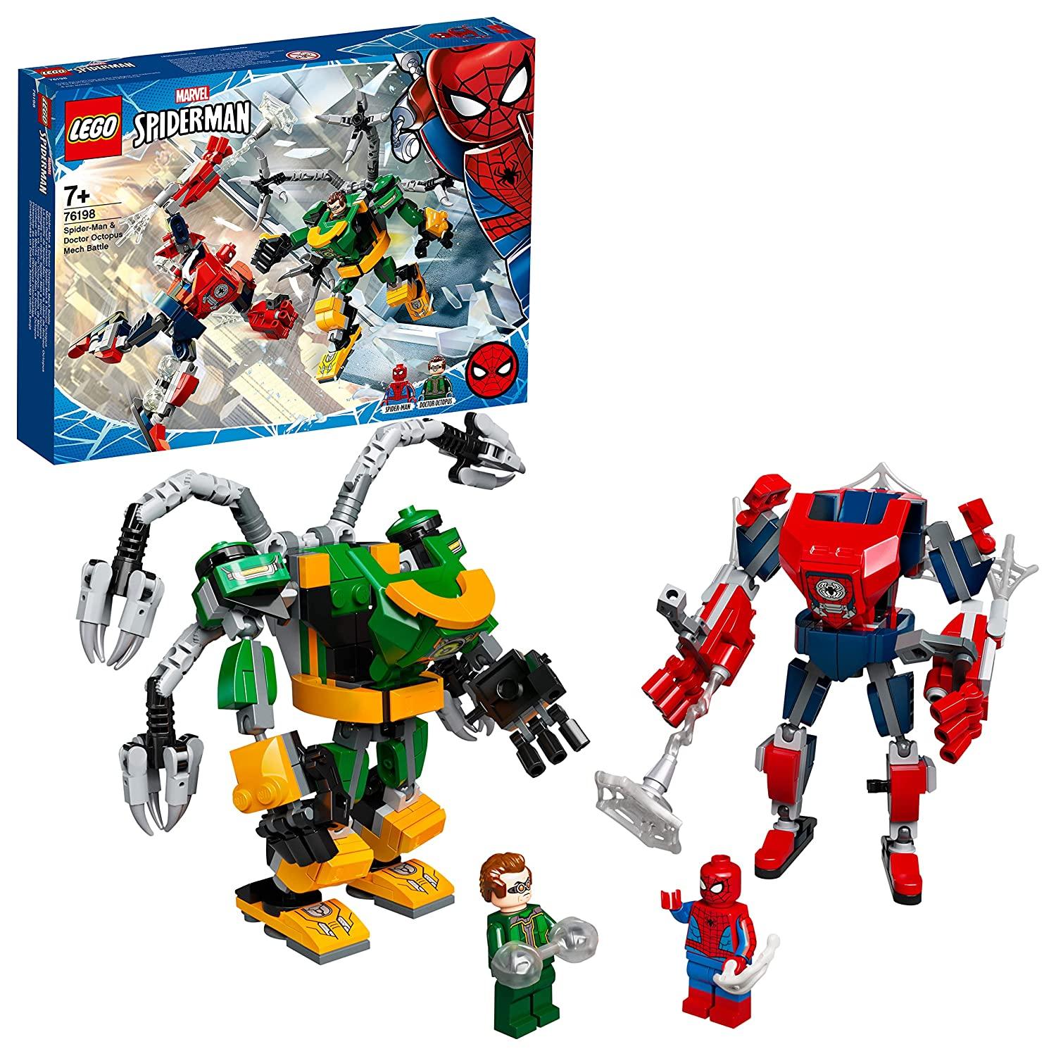 LEGO Marvel Spider-Man & Doctor Octopus Mech Battle Building Kit for Ages 7+ - FunCorp India