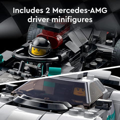 LEGO Speed Champions Mercedes-AMG F1 W12 E Performance & Mercedes-AMG Project One Building Kit for Ages 9+ - FunCorp India