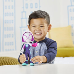 Marvel Spidey and His Amazing Friends Supersized Ghost-Spider 9-inch Action Figure, Preschool Super Hero Toy for Kids Ages 3 and Up - FunCorp India