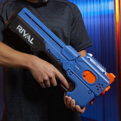 Nerf Rival Charger Mxx-1200 Motorized Blaster, 12-Round Capacity, 100 FPS Velocity, Includes 24 Rival Rounds, Team Blue - FunCorp India