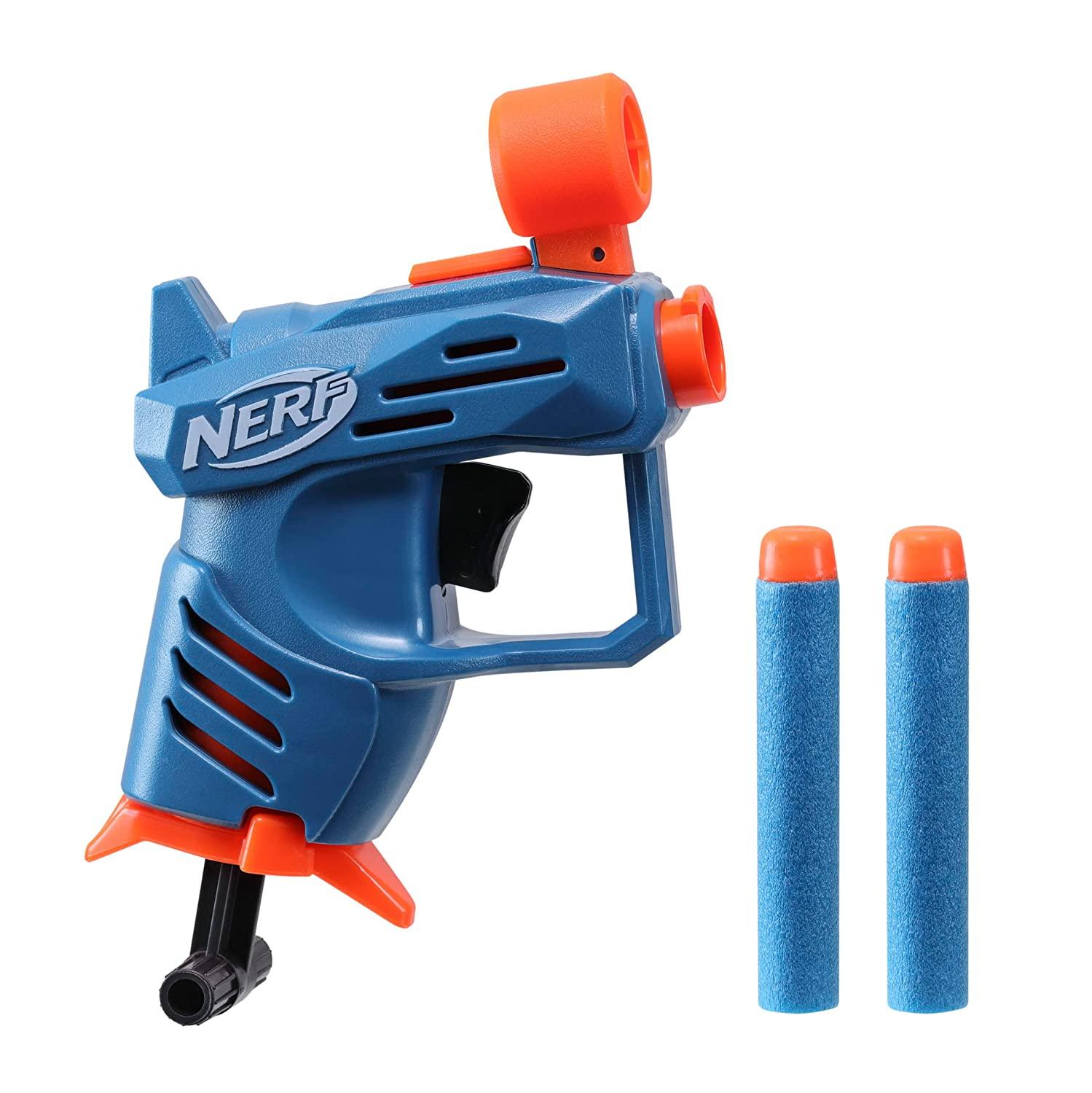 Nerf Elite 2.0 Ace SD-1 Blaster and 2 Official Nerf Elite Darts, Onboard 1-Dart Storage, Stealth-Sized - FunCorp India