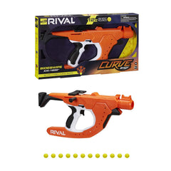 Nerf Rival Curve Shot Sideswipe XXI-1200 Blaster Fire Rounds to Curve Left, Right, Downward or Fire Straight 12 Nerf Rival Rounds - FunCorp India