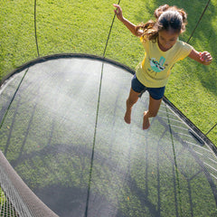 Springfree Medium Oval Trampoline With Enclosure - Outdoor Trampoline Activity Toy