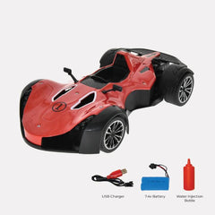 Playzu Sports Remote Control Die Cast With Mist Spray Racing Car – Red - FunCorp India
