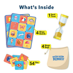 Skillmatics Boom Boom Bingo! Words & Vocabulary - Board Game For Ages 4-7 Years