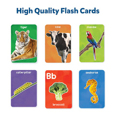 Skillmatics First 100 Animals and Letters & First 100 Words - Educational Flash Card Combo for Ages 2-4 Years