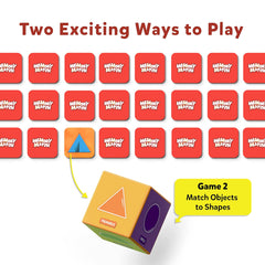 Skillmatics Memory Match Board Game : Shapes Around Us - Memory Game For Kids Ages 3 To 7
