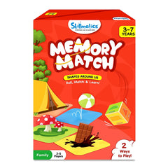 Skillmatics Memory Match Board Game : Shapes Around Us - Memory Game For Kids Ages 3 To 7