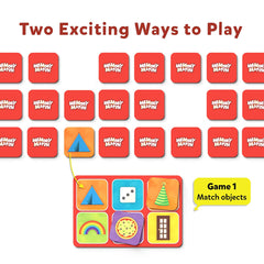 Skillmatics Memory Match Board Game : Shapes Around Us - Memory Game For Kids Ages 3 To 7