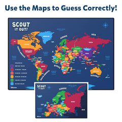 Skillmatics Scout It Out! Countries of The World - Fun Guessing & Trivia Board Game for Families