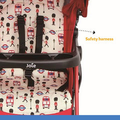Joie Aire Lite Soldier Red - Stroller With Automatic Fold for Ages 0-3 Years