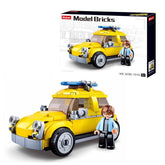 Sluban Beetle Car Yellow Building Blocks for Ages 6+