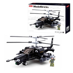 Sluban Ka-50 Black Shark Combat Helicopter Building Blocks For Ages 6+
