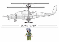 Sluban Ka-50 Black Shark Combat Helicopter Building Blocks For Ages 6+
